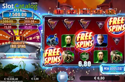 Scatter Symbols. Jurassic World Raptor Riches slot