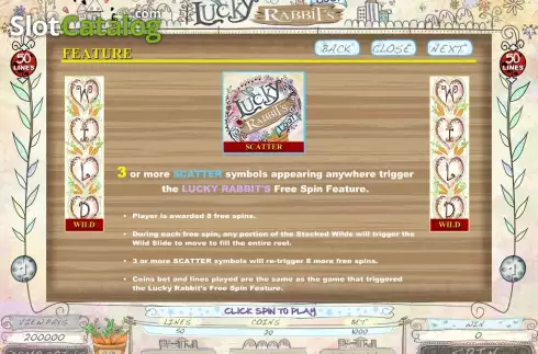 Screen4. Lucky Rabbits Loot slot