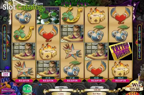 Screen9. Hot Ink slot