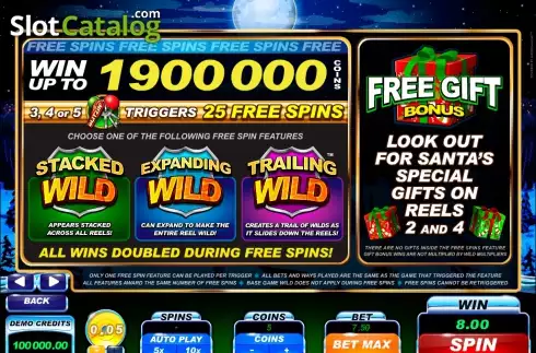 Screen2. Santa's Wild Ride slot