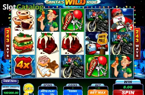 Screen5. Santa's Wild Ride slot