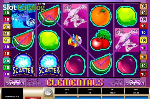 Screen6. Elementals (Games Global) slot