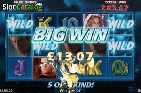 Big Win screen. Highlander slot