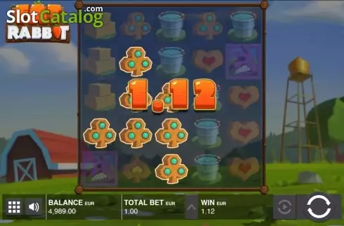 Win screen. Fat Rabbit slot