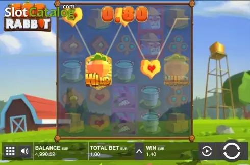 Wild Win screen. Fat Rabbit slot