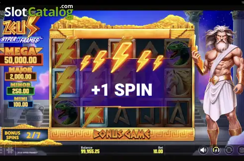 Bonus Game 2. Zeus Hyper Frames slot