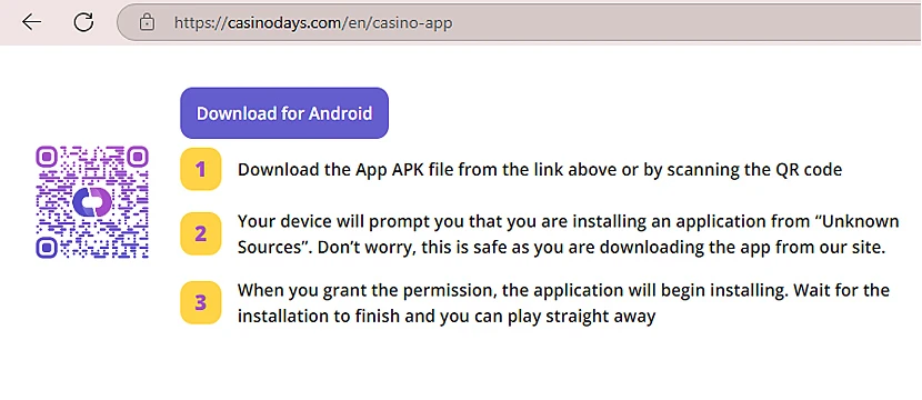 How to Install a Casino Days Mobile App on Android How to Install a Casino Days Mobile App on Android
