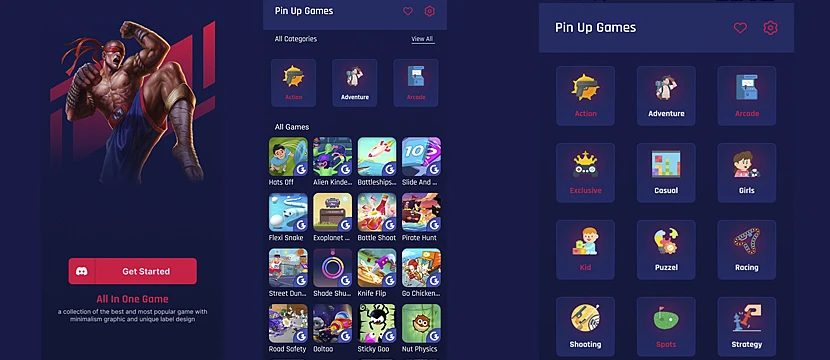 Pin-Up App Screenshots Pin-Up App Screenshots