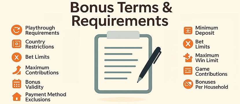 Bonus Terms & Requirements Bonus Terms & Requirements