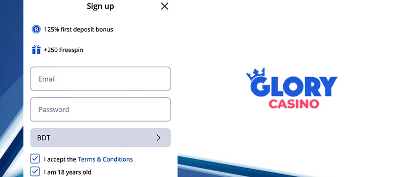 Registration in the Glory Application Registration in the Glory Application